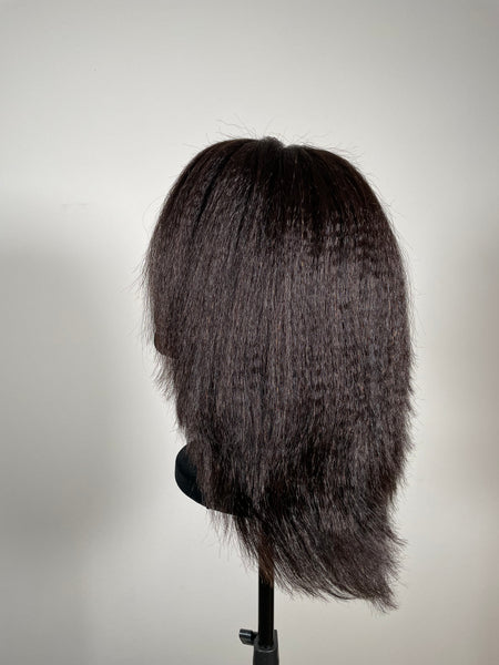 Deep Layered 90's Inspired Bob Frontal Wig - 8"