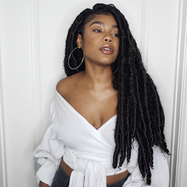 JUMBO FAUX LOCS X FULL LACE WIG